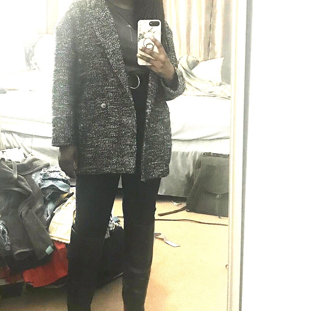 ✨🧥Tweed Cocoon jacket fr HM 🧥 ✨ - Picture 4 of 6